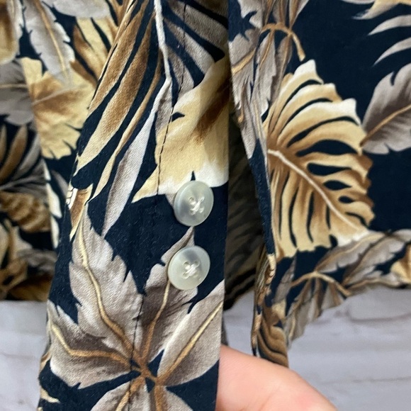 PIERRE CARDIN VINTAGE SHORT SLEEVE TROPICAL ALOHA HAWAIIAN SHIRT MENS SIZE XL - Picture 5 of 6